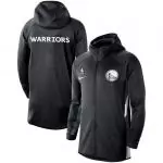 nike veste zipper hoodie nba golden state warriors heathered black authentic